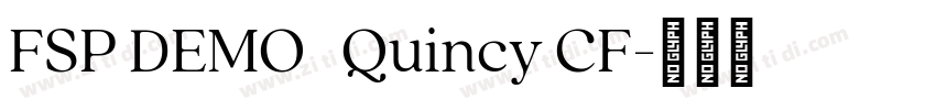 FSP DEMO   Quincy CF字体转换